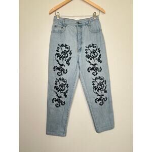 Vintage 1980s D'Mode Classix Embroidered Mom Jeans Size 13/14